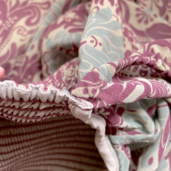 Wilfred Tempest Mini Dress  Sandy Bge/Spc Burgundy - Picture 10 of 11